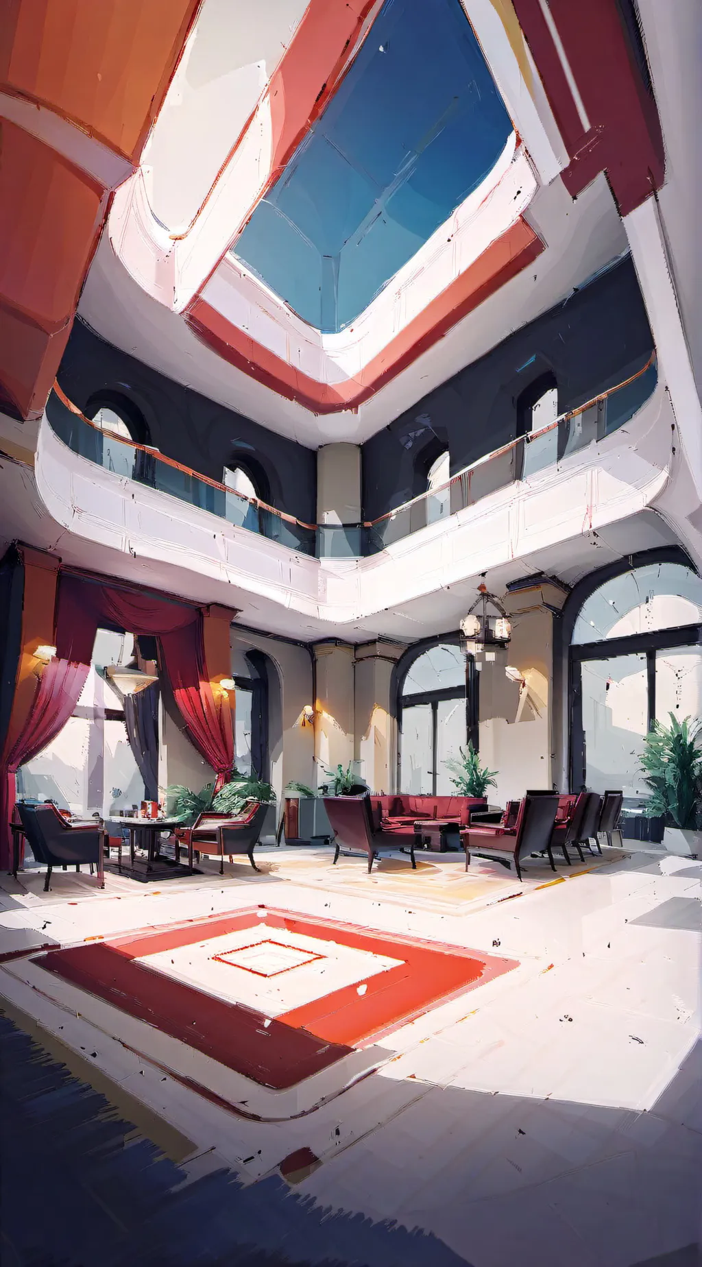 ai character: Has been hotel background