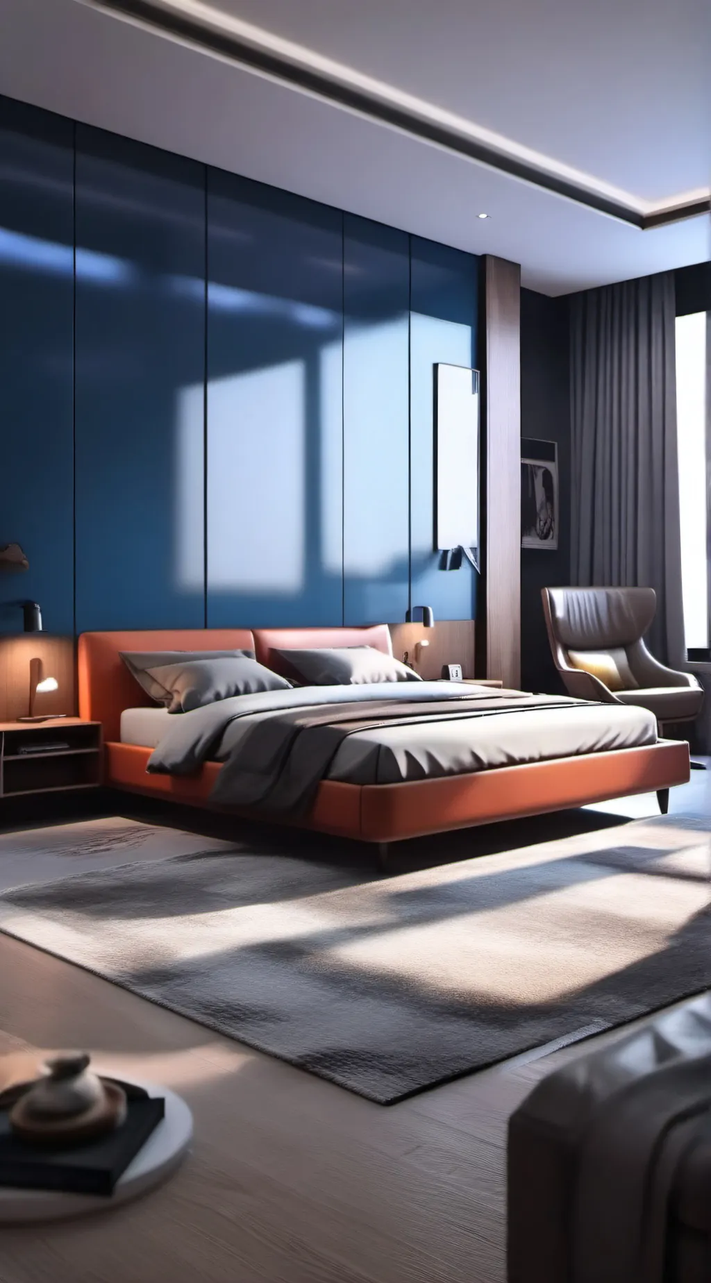 ai character: fattening bed background