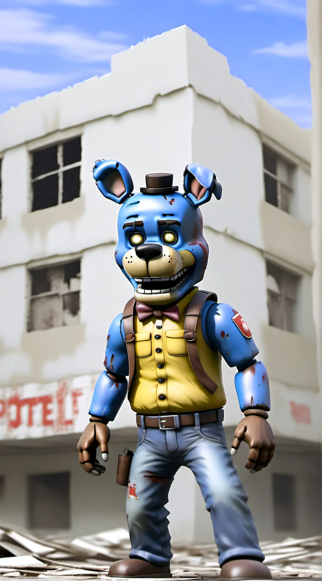 ai character: Fnaf 1 background