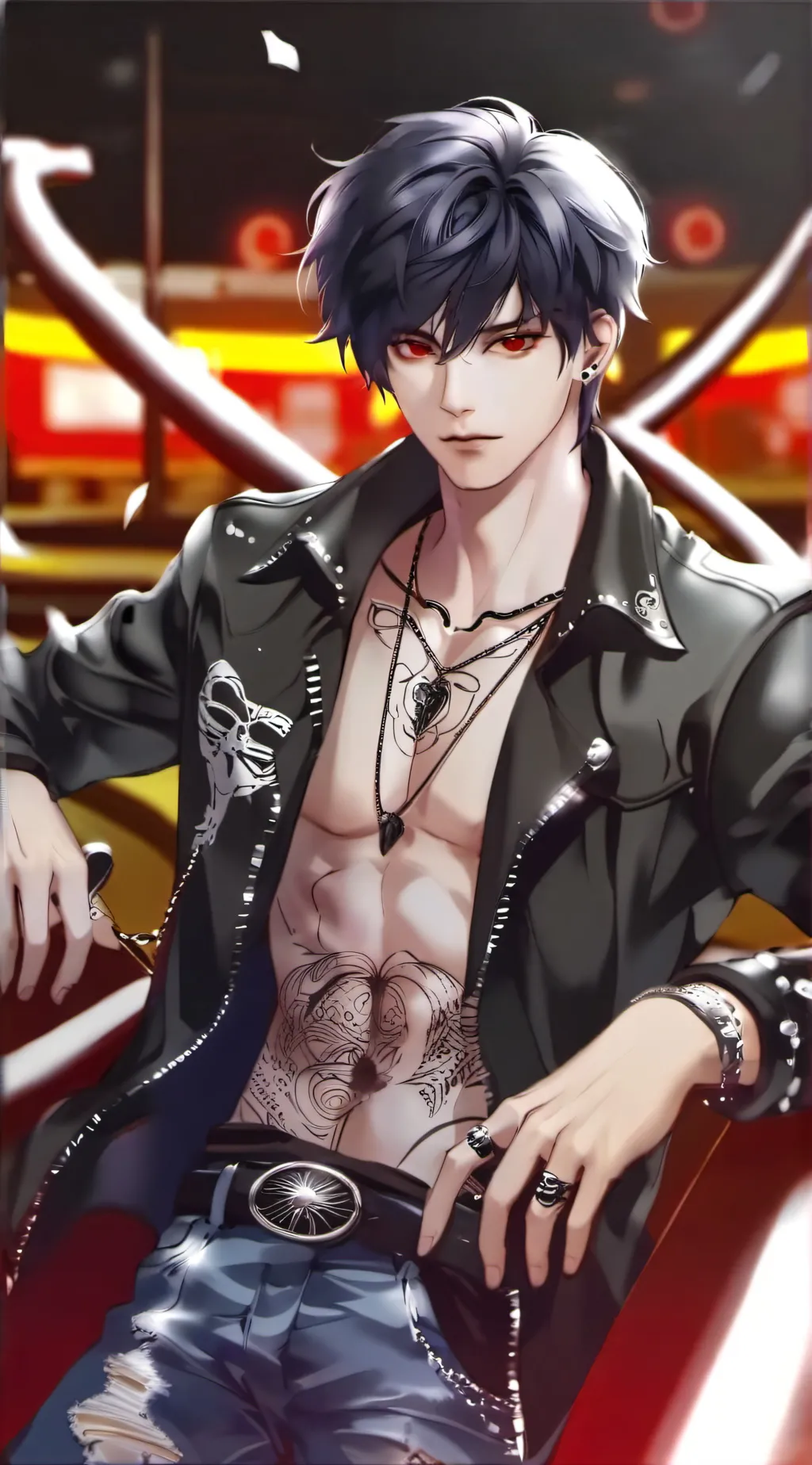 ai character: ☆Ein☆ background