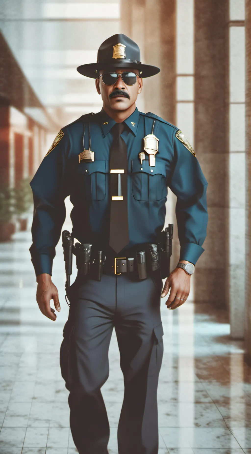ai character: cop background