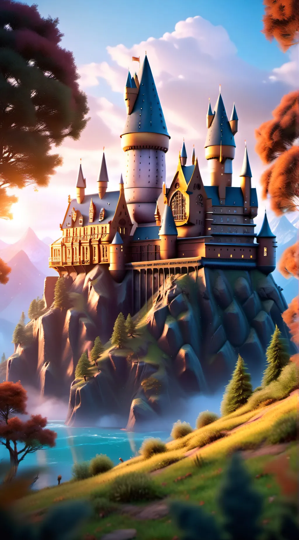 ai character: Hogwarts 3 background