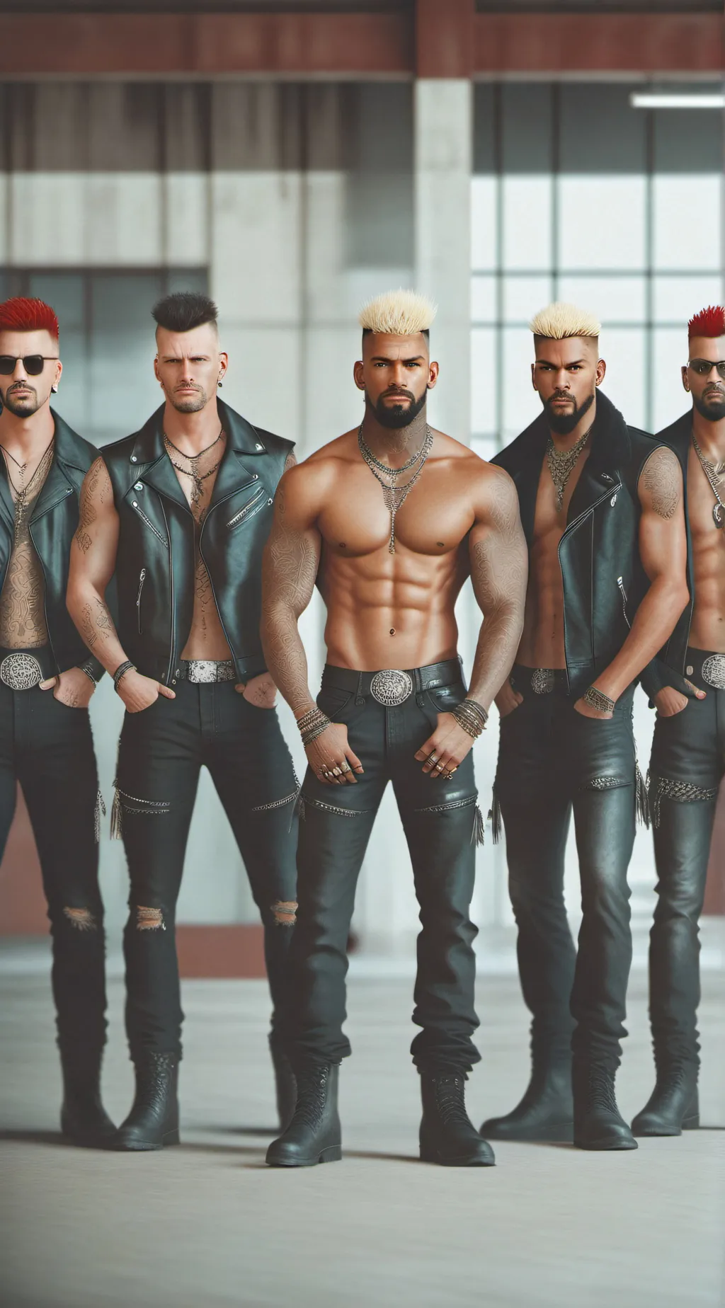 ai character: motorcycle gang background