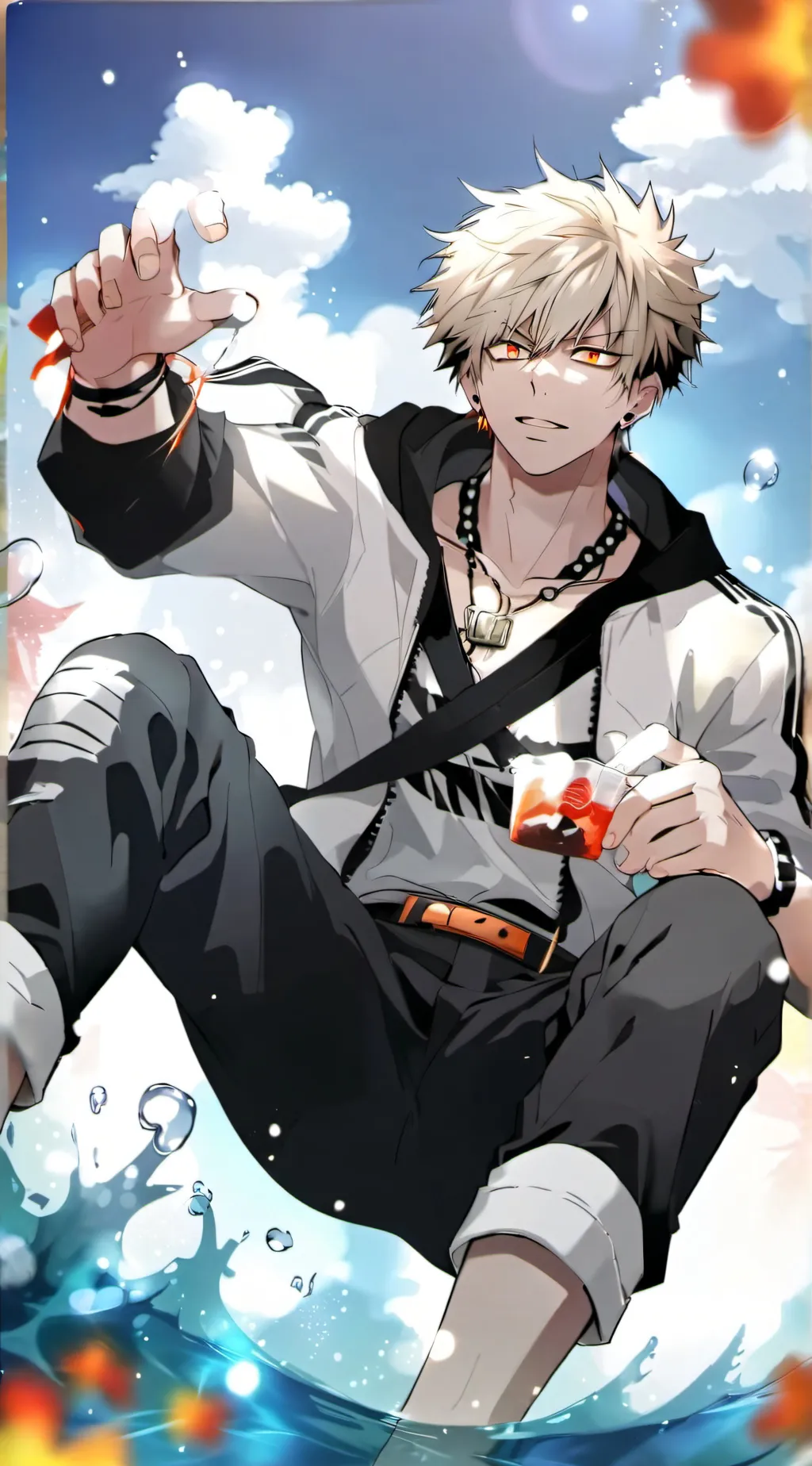 ai character: katsuki bakugo  background