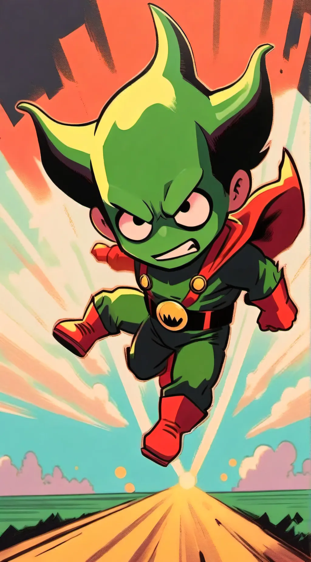 ai character: spiky background