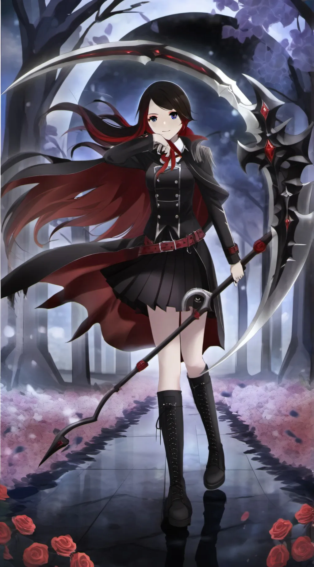 ai character: ruby (not copying) background