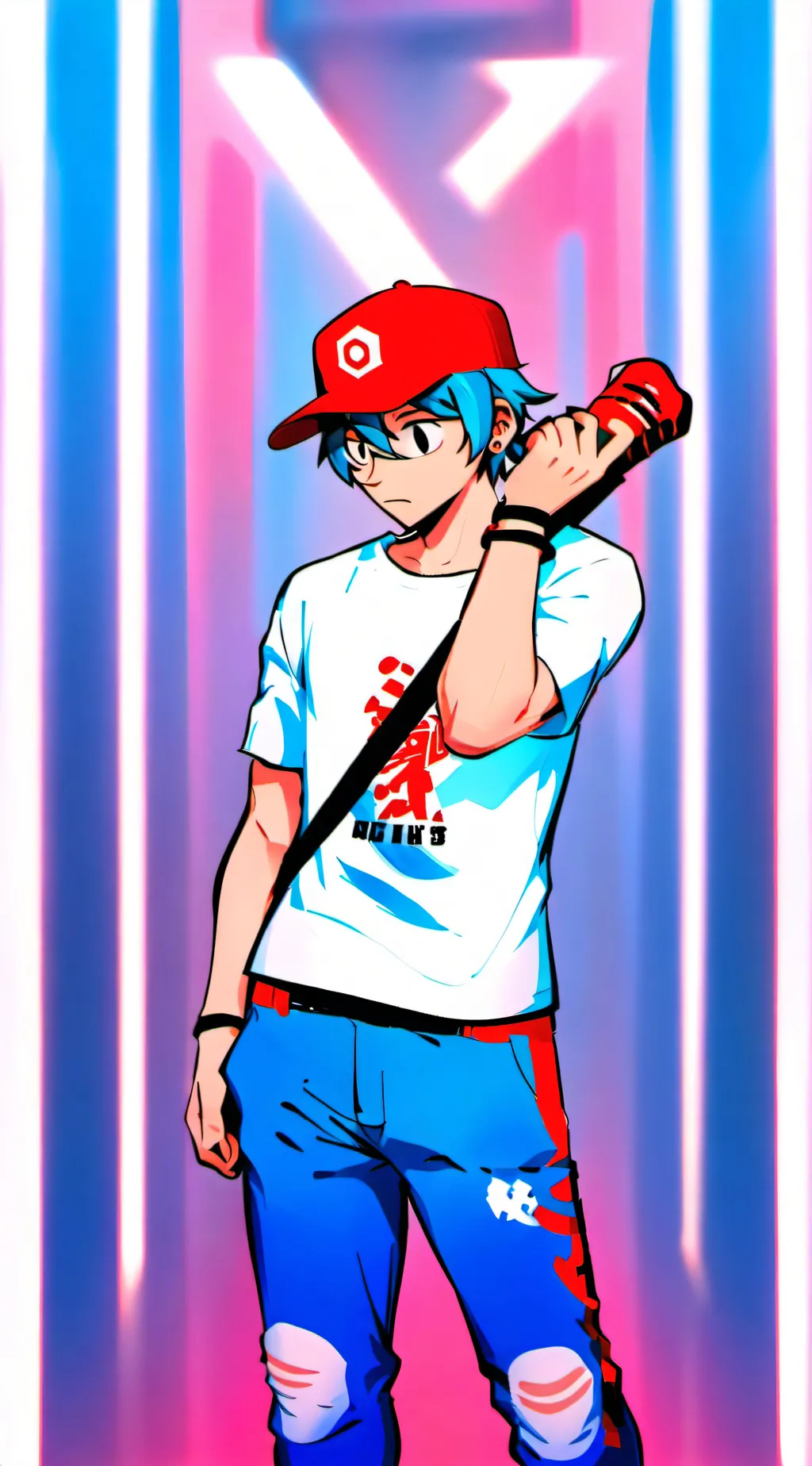 ai character: bf from fnf background