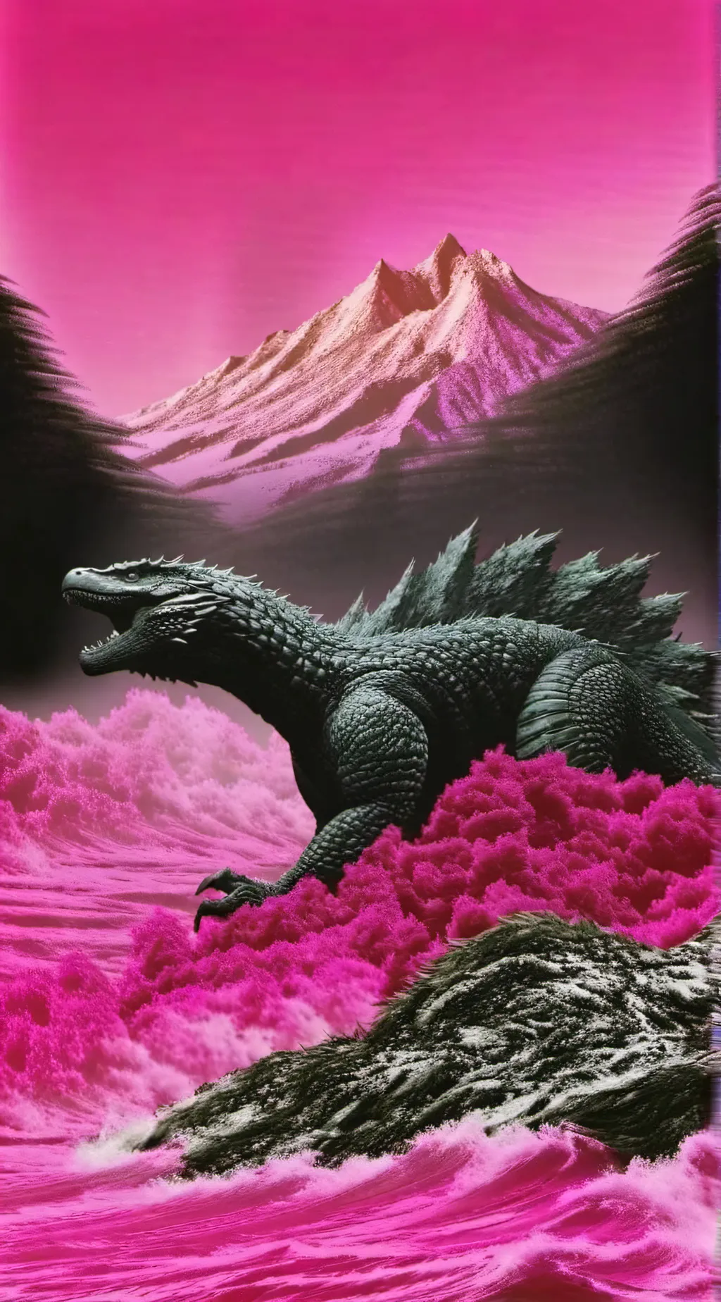 ai character: Monster Island background