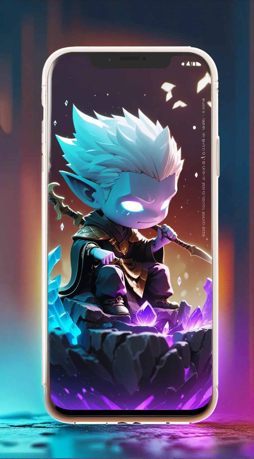 ai character: rest here background