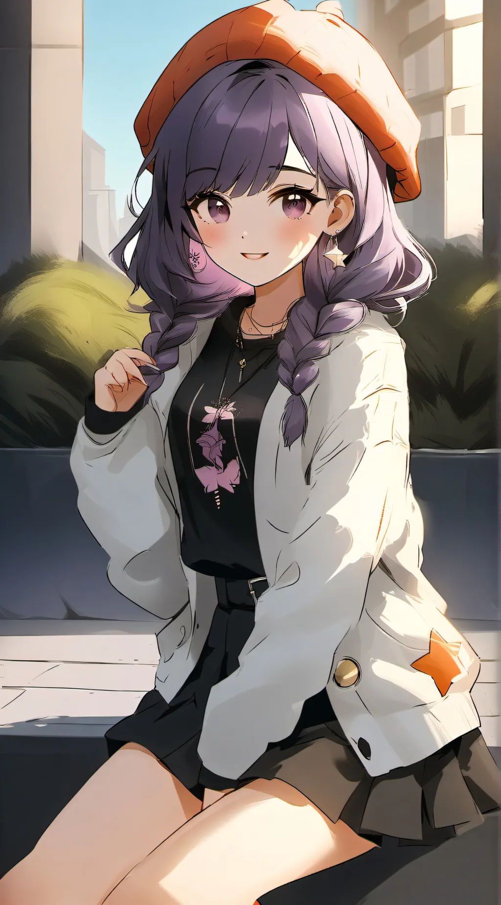 ai character: Estella  background