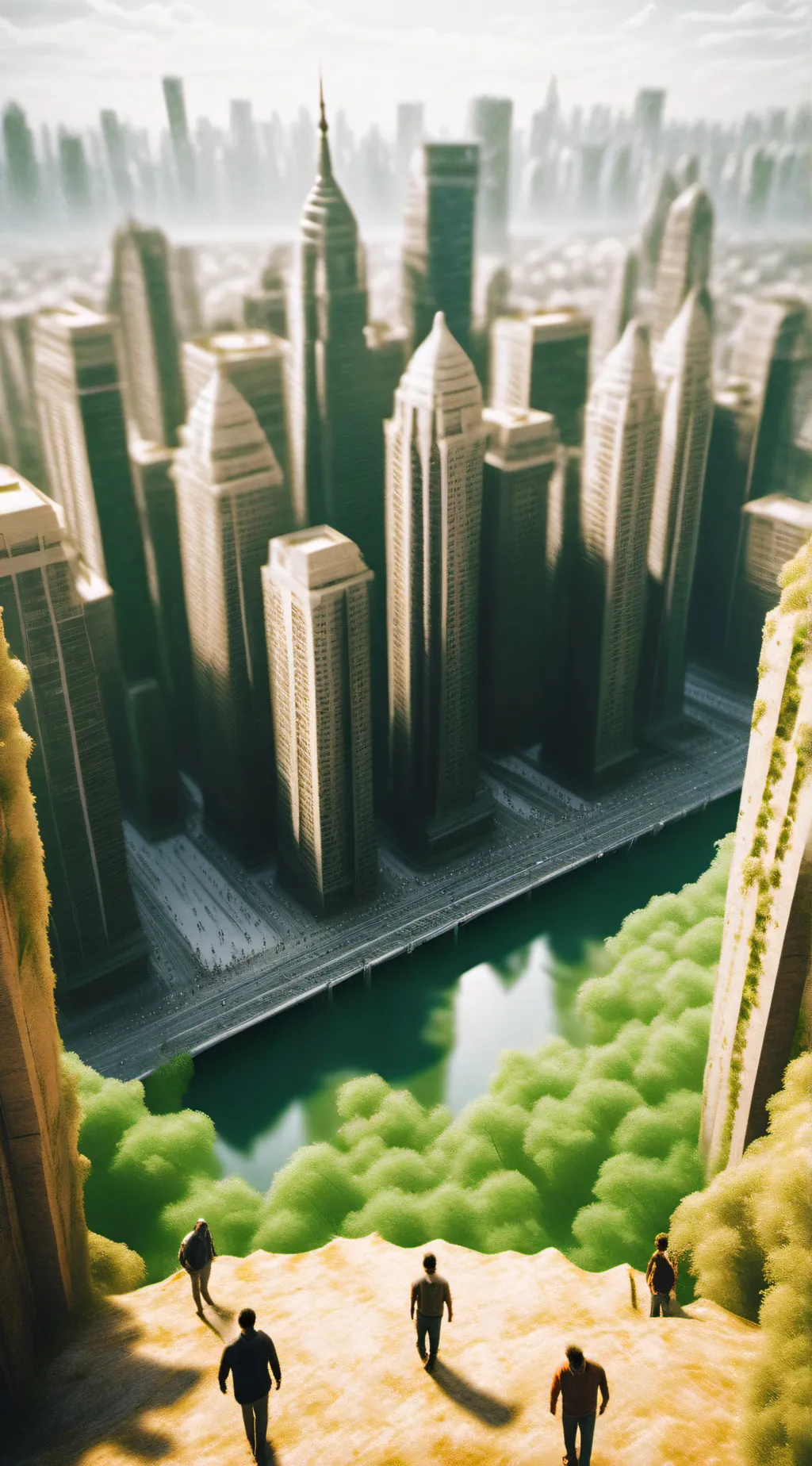 ai character: City background