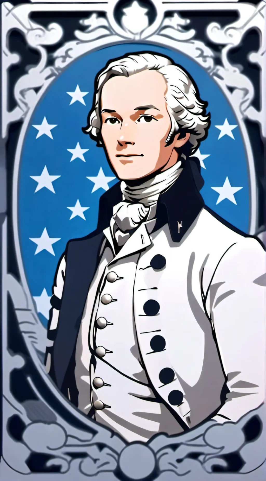 ai character: Hamilton  background