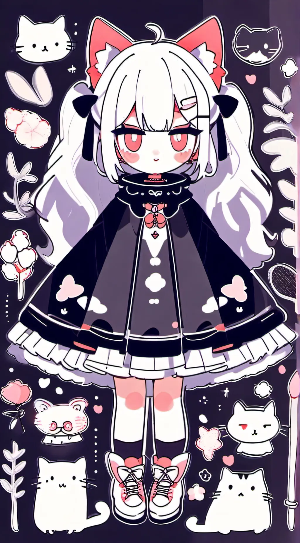 ai character: Snowy background