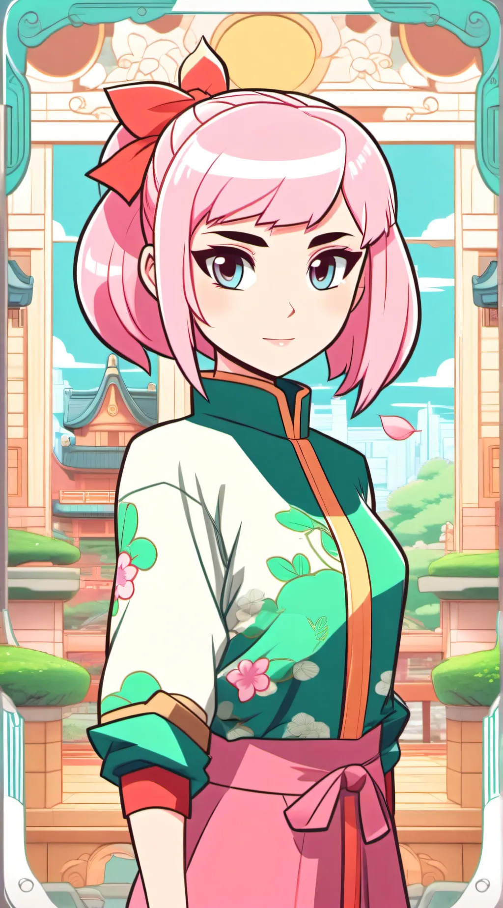 ai character: sakura background