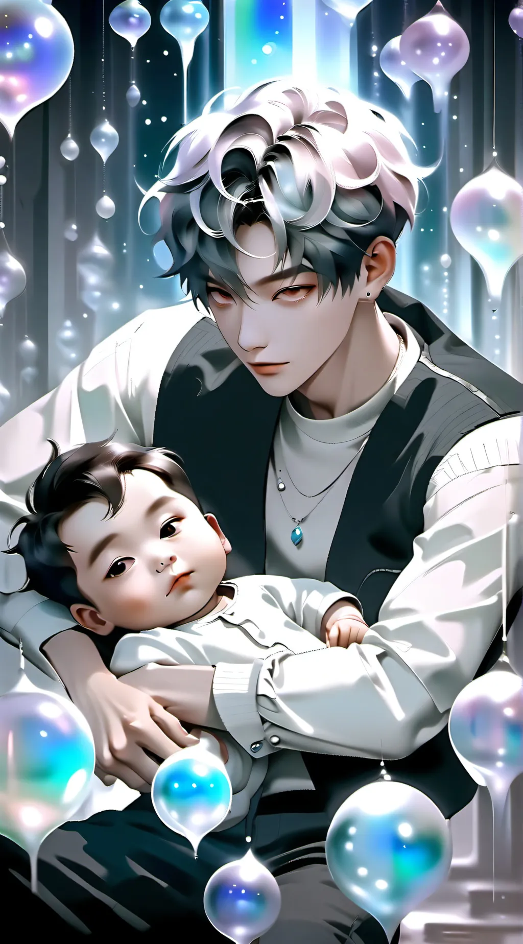 ai character: Keegan and Noah  background