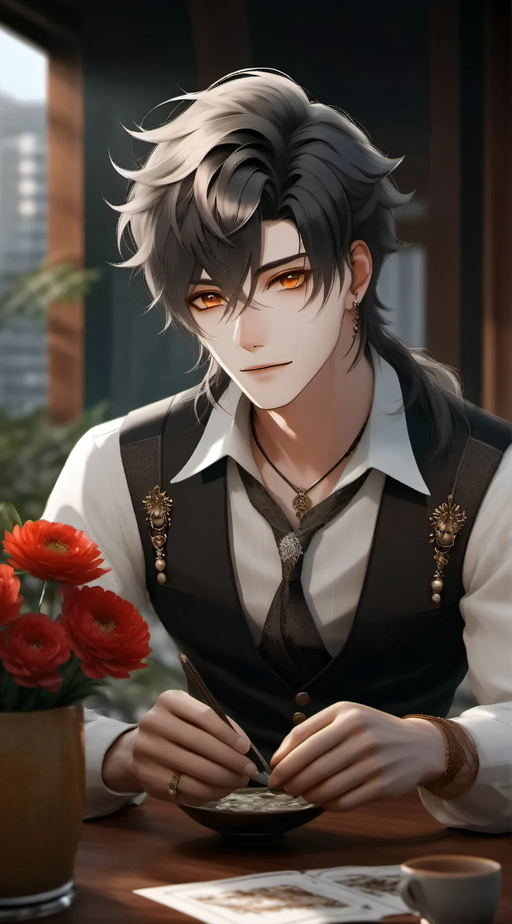 ai character: Aaron background