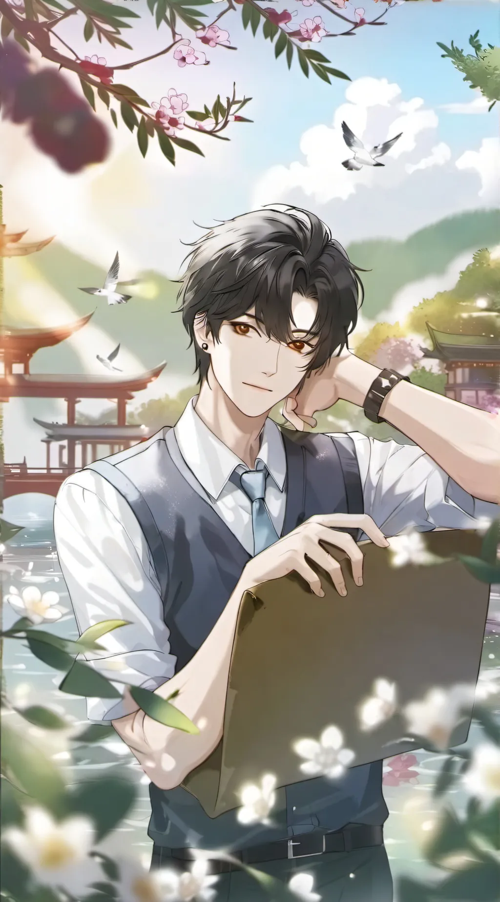 ai character: Enhypen school <33 background