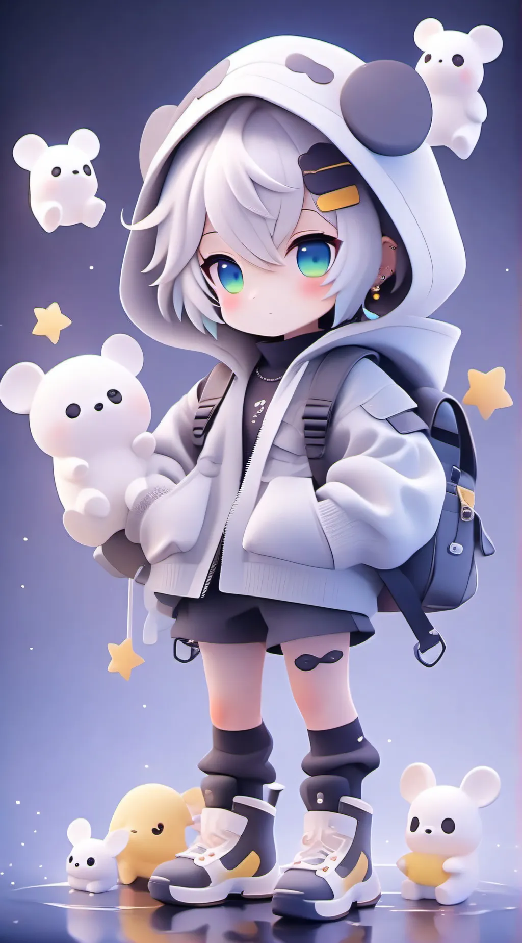 ai character: Max and Oliver  background