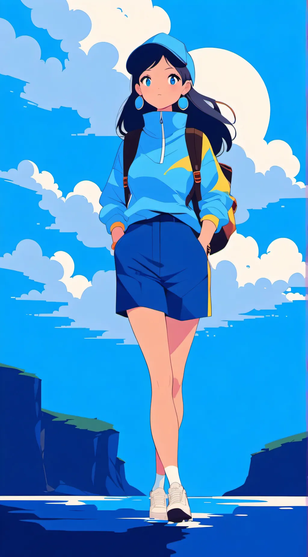 ai character: ella the giant  background