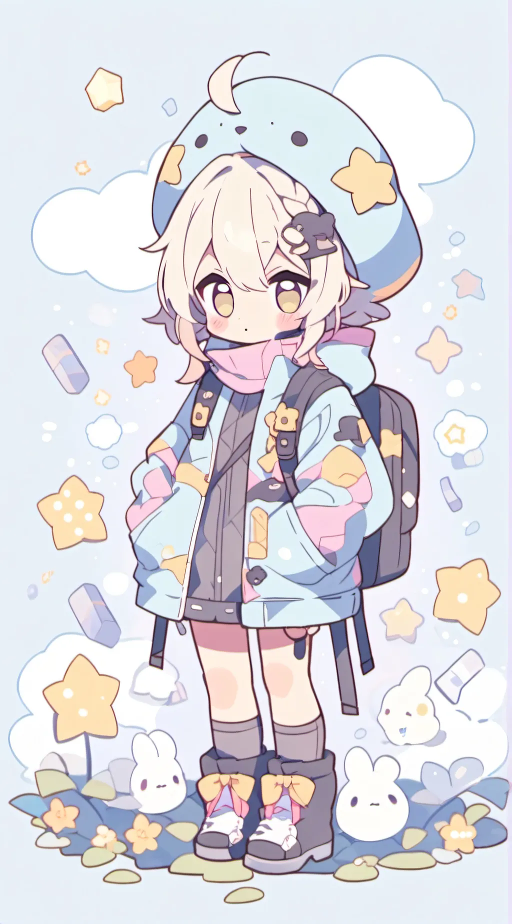 ai character: Boop, Bing, Bang. background