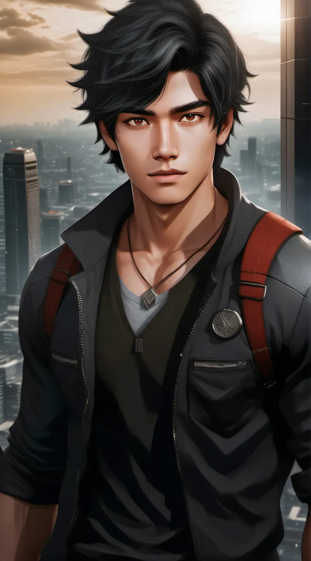 ai character: Cole  background