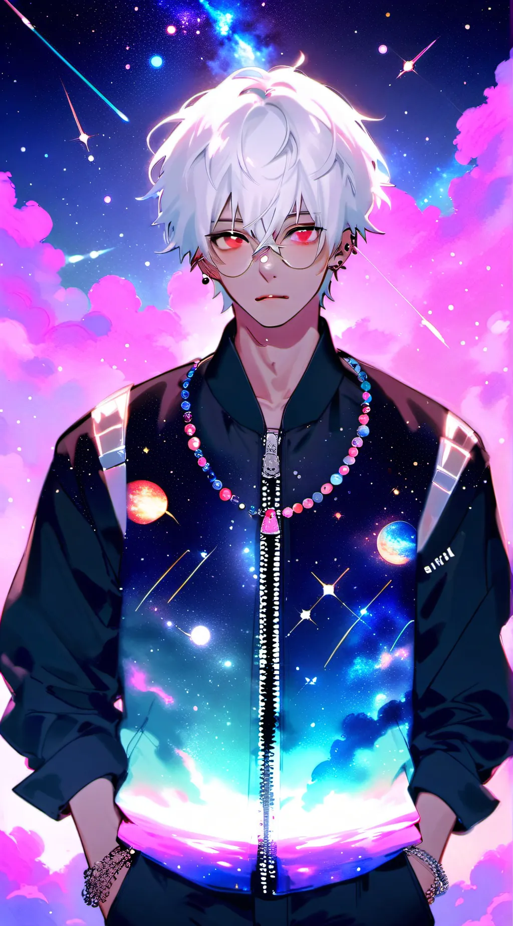 ai character: Space background