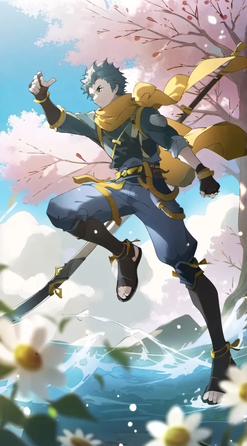 ai character: Deku  background