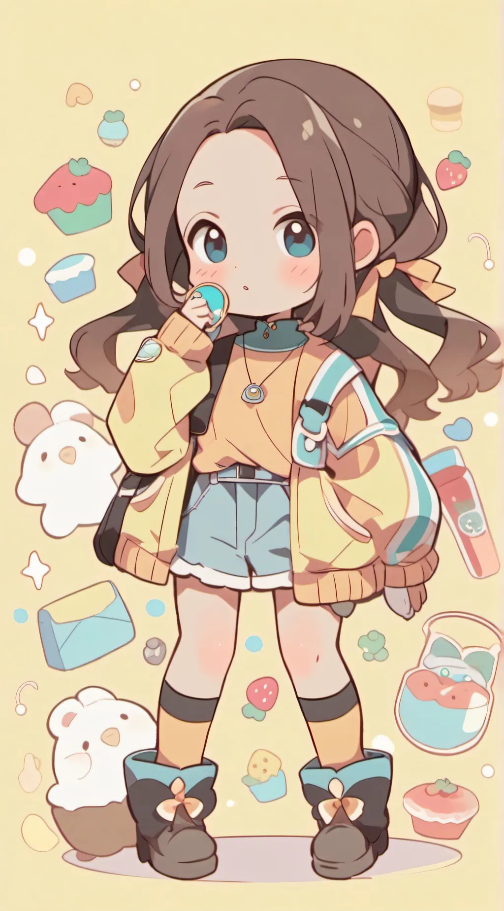 ai character: Jennie kitty background