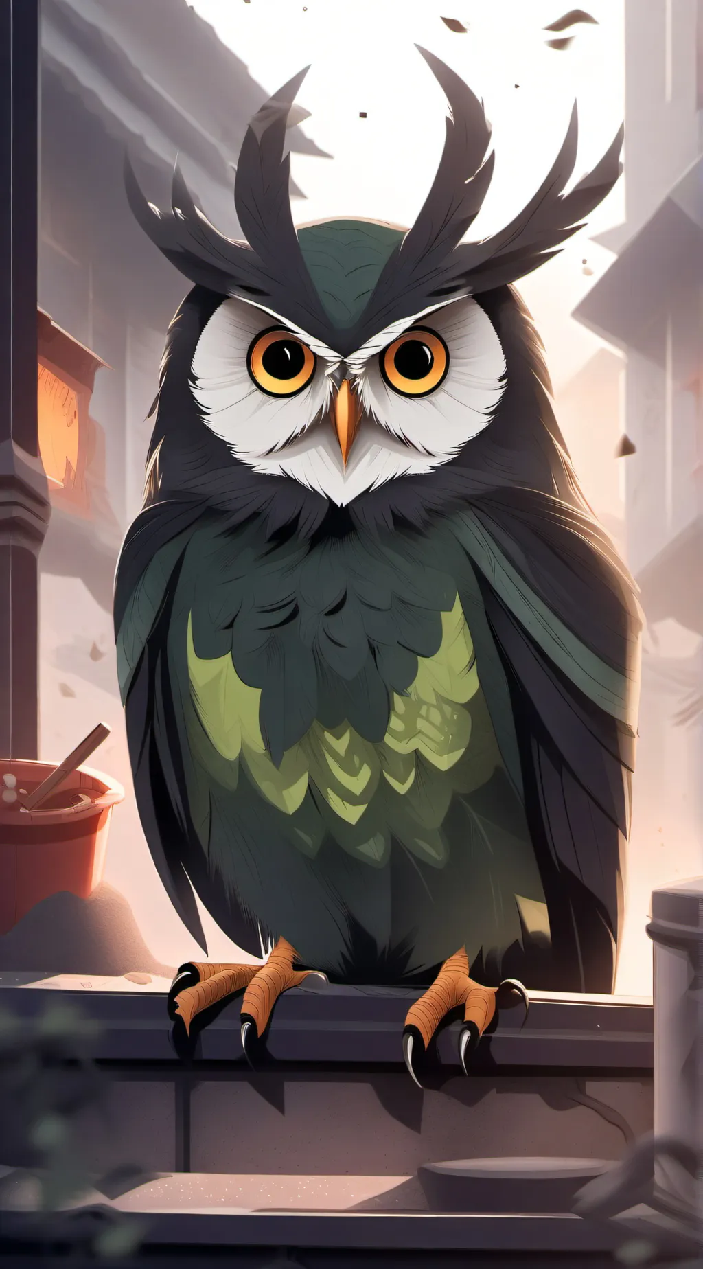 ai character: the Duolingo bird background