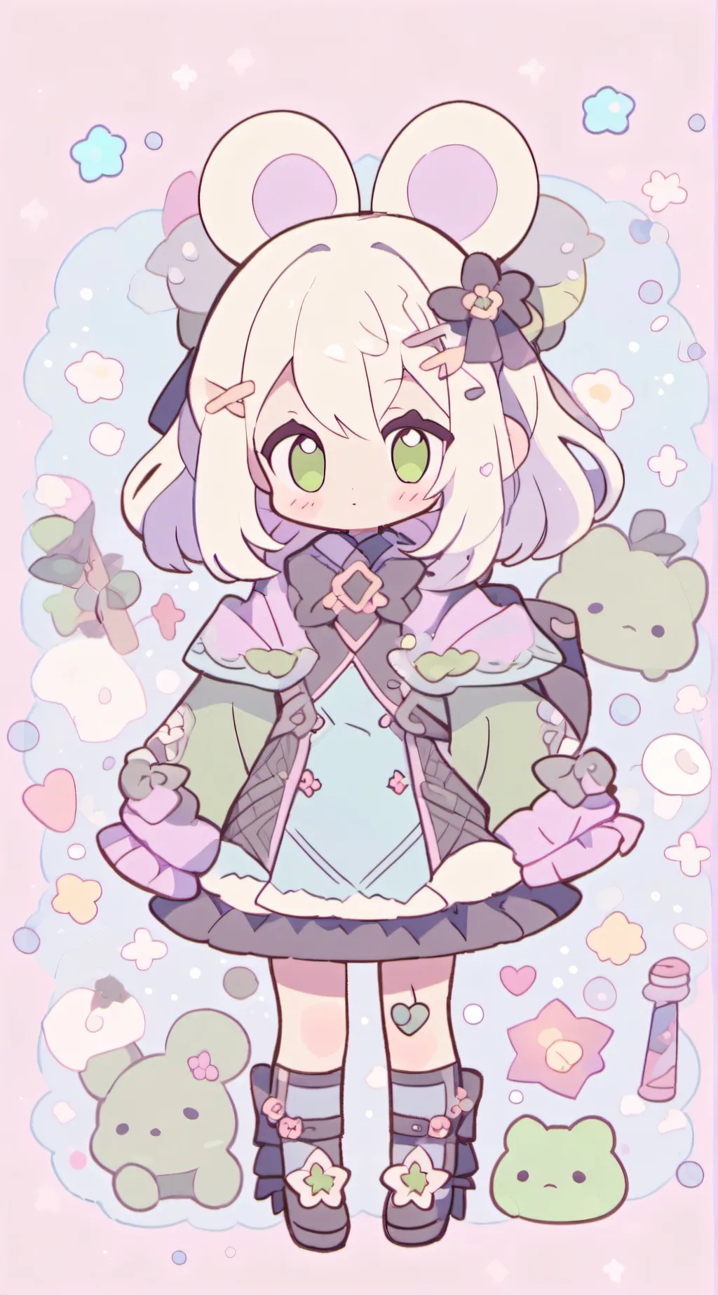 ai character: Luna background