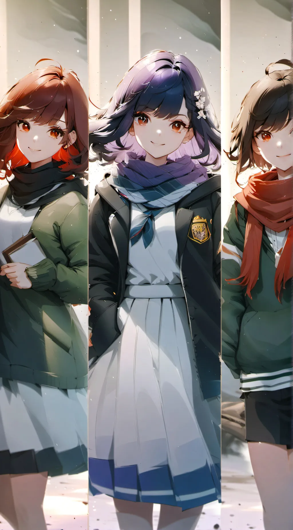 ai character: violet,nyx,kate background