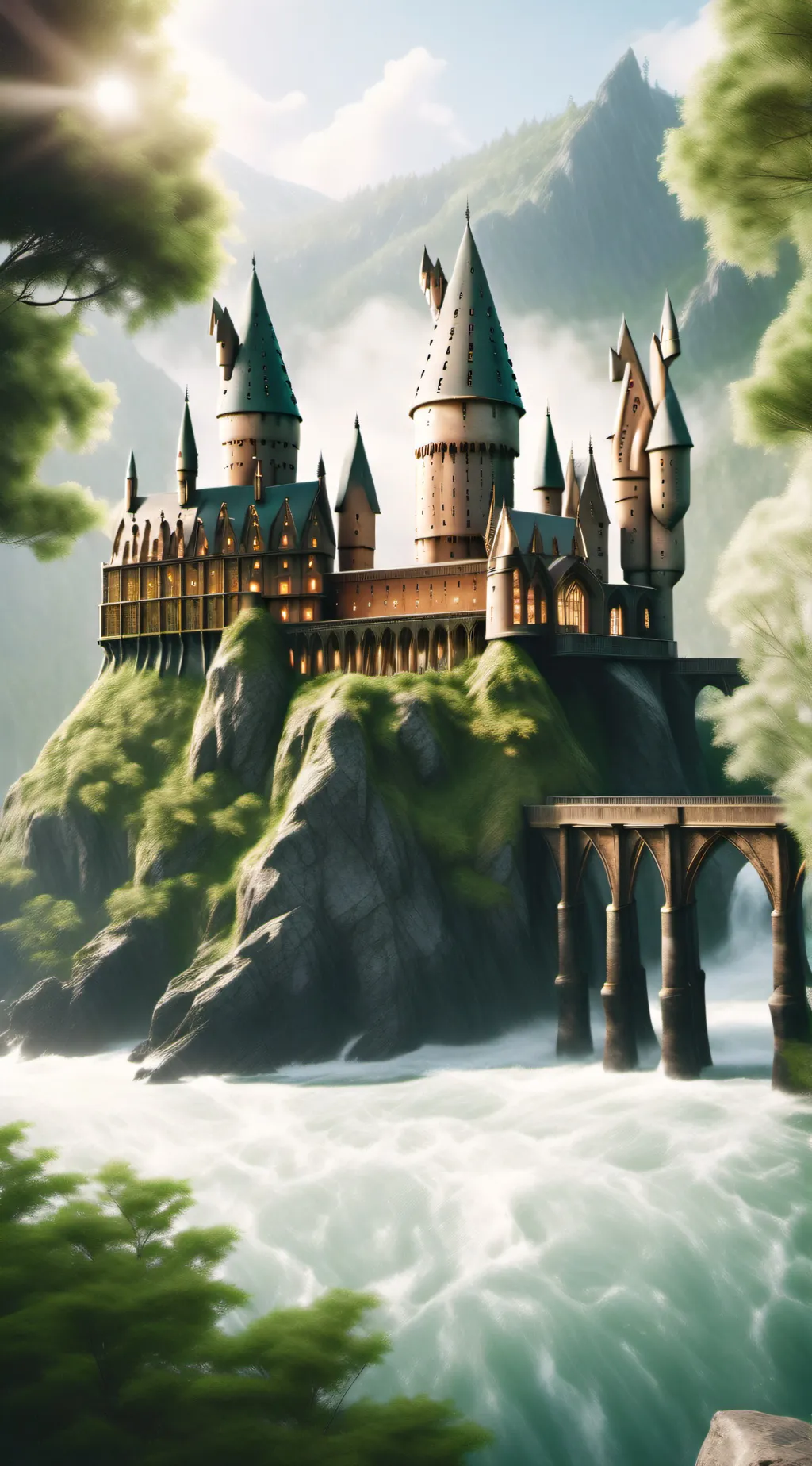 ai character: Hogwarts twist background
