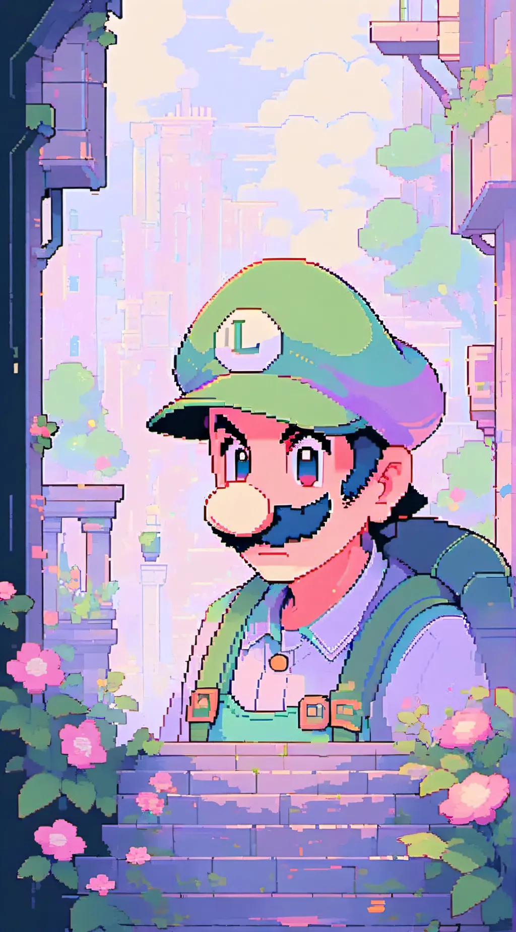 ai character: Luigi background
