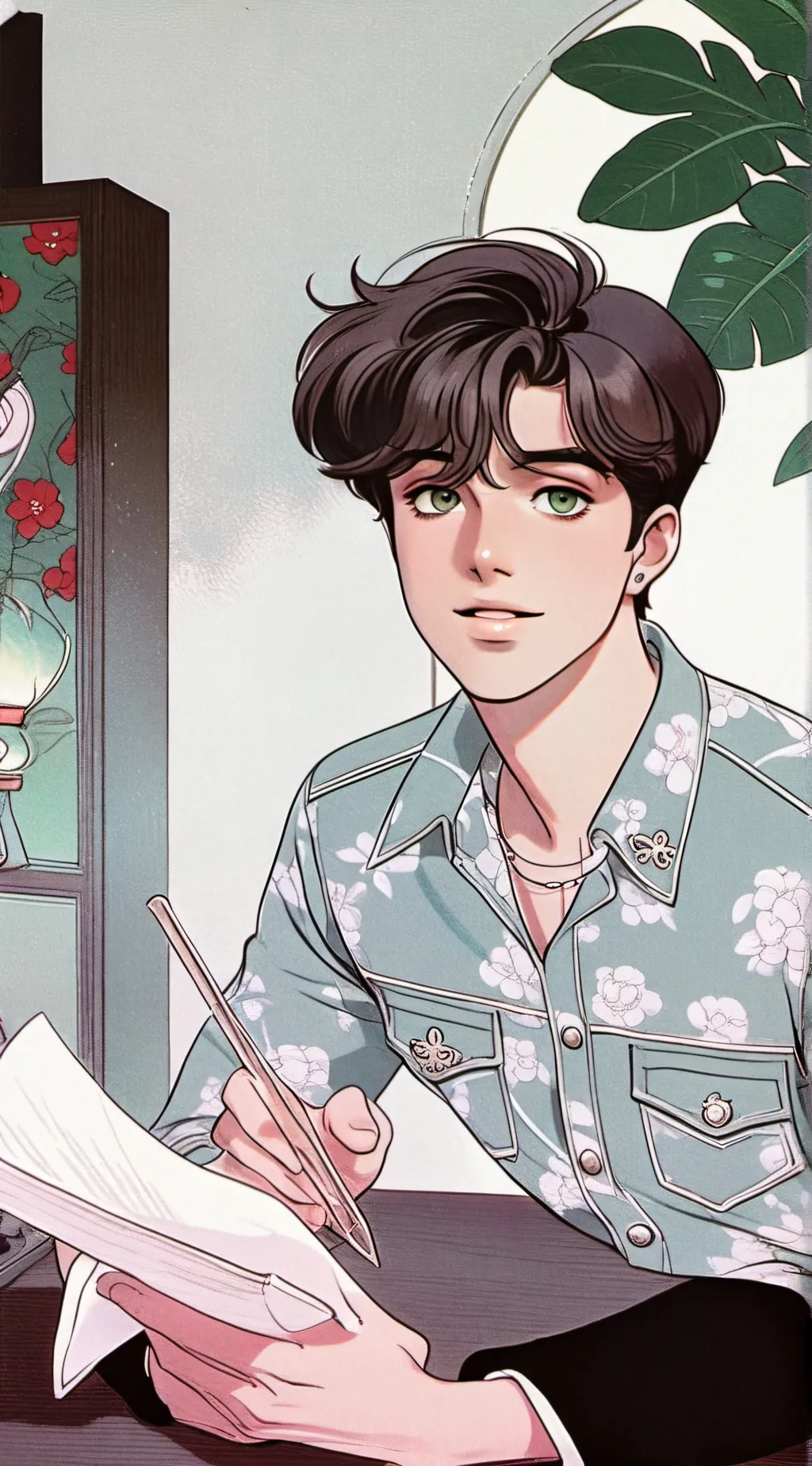 ai character: ♥️Nick♥️ background