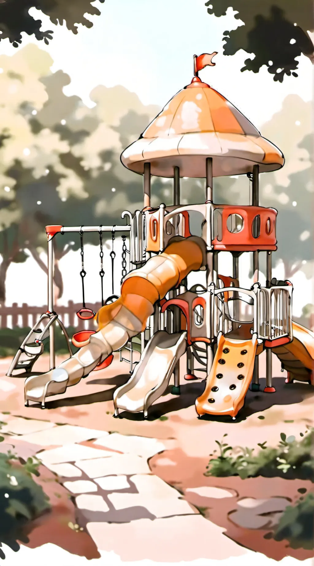 ai character: smiling critters  background