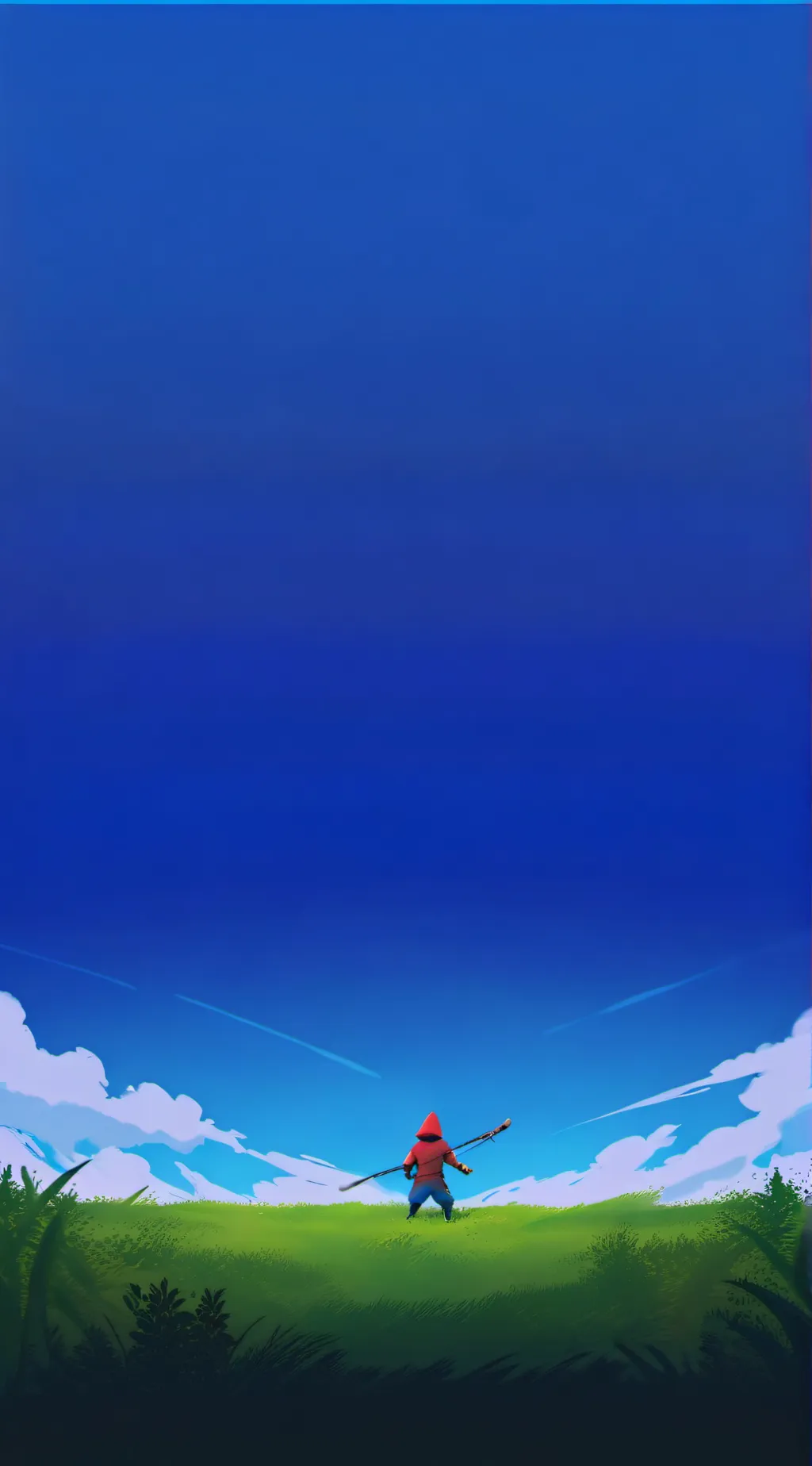 ai character: grass  background