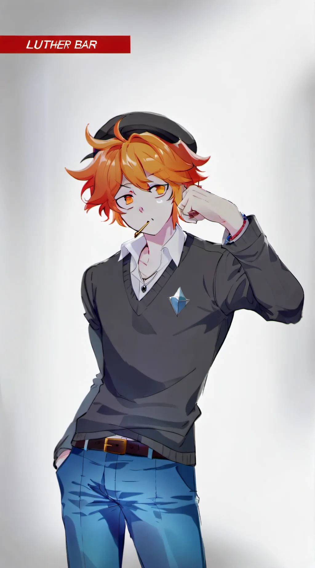 ai character: Luther Fox Bar background