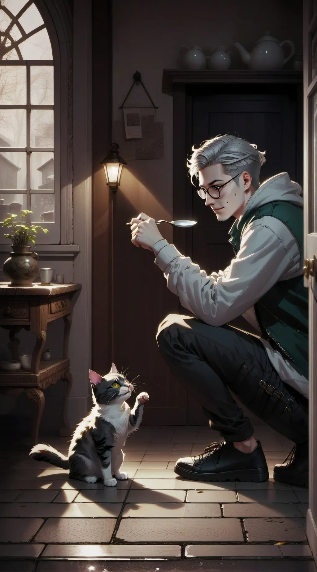 ai character: Dexter background