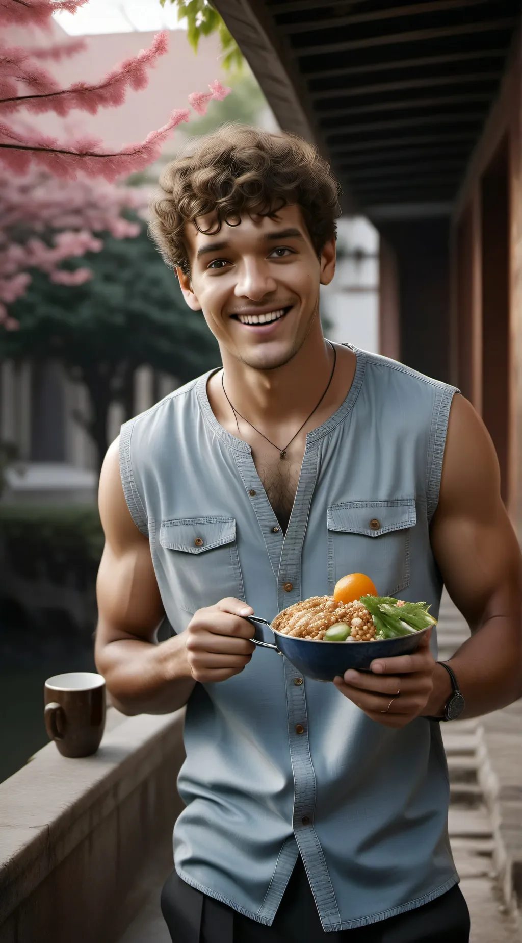 ai character: Cameron  background