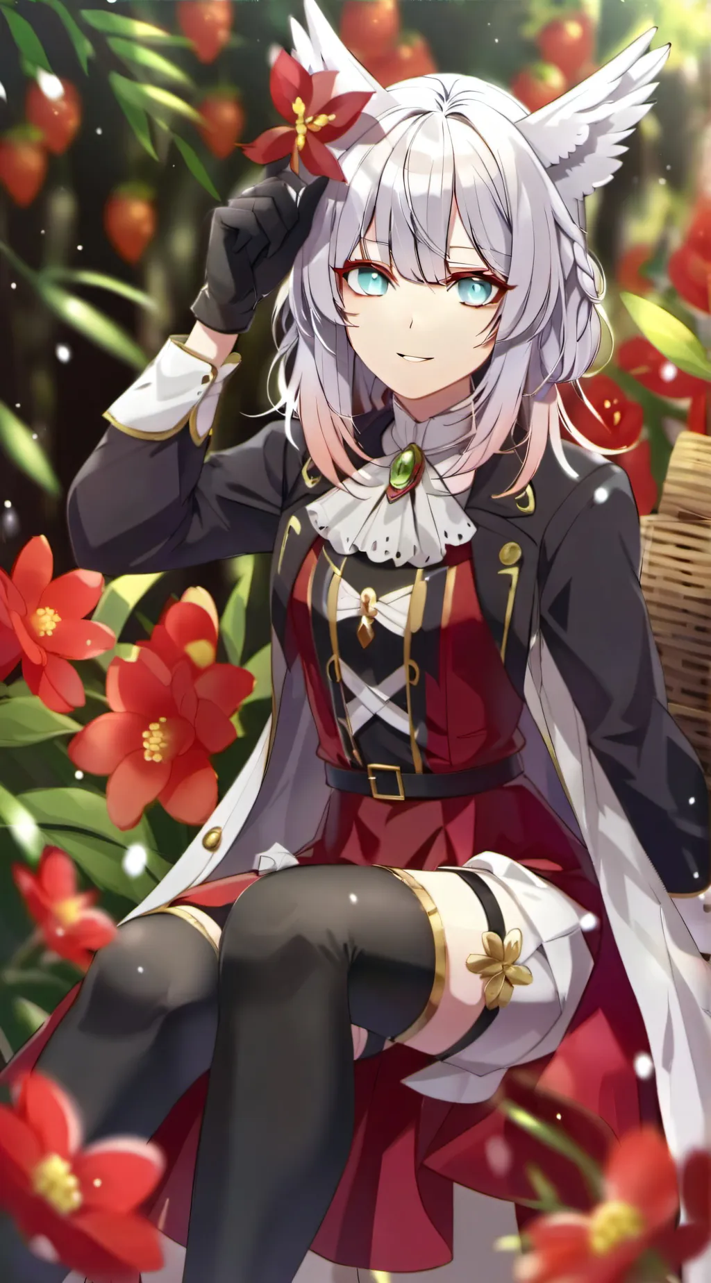 ai character: Rose background