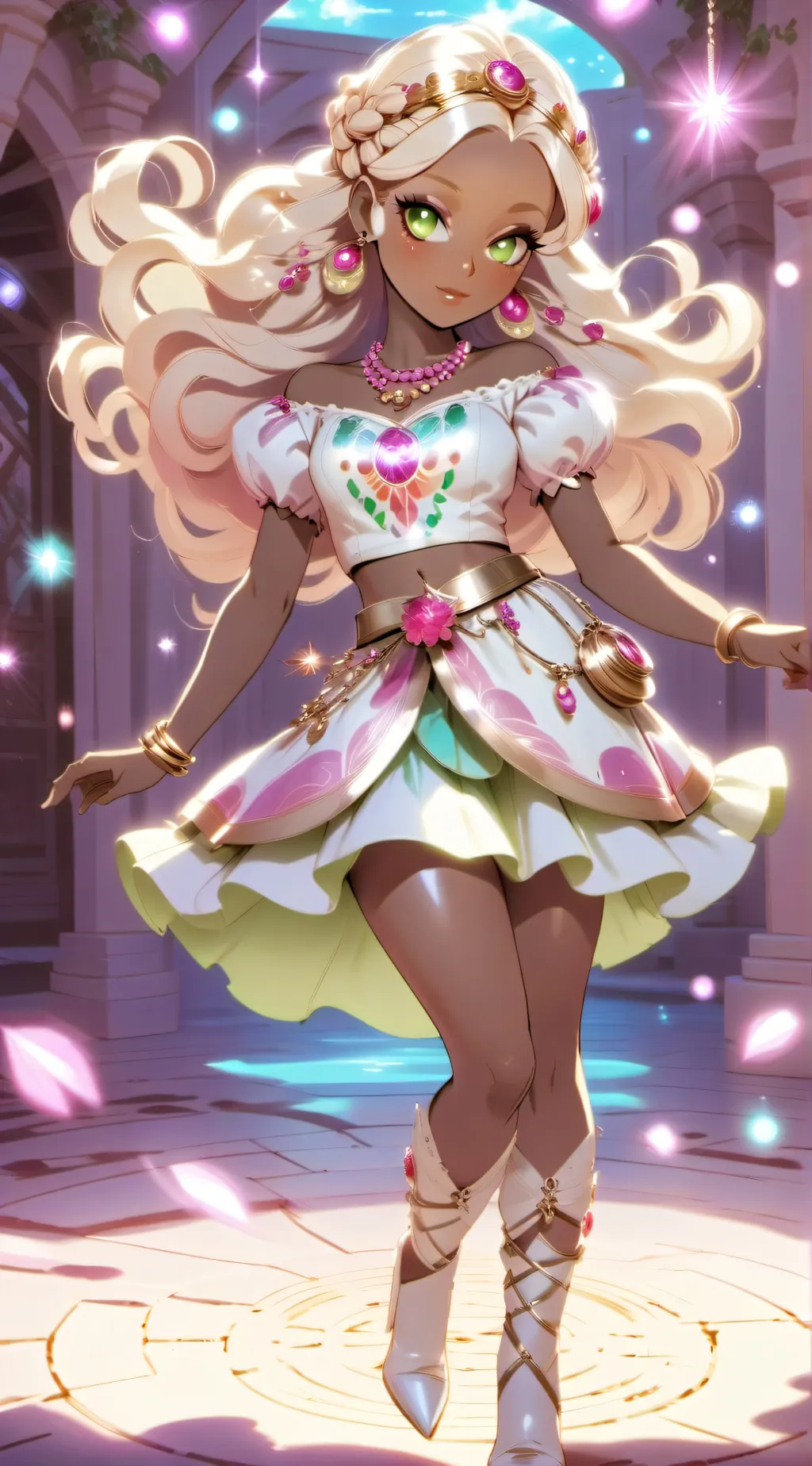 ai character: Summer background