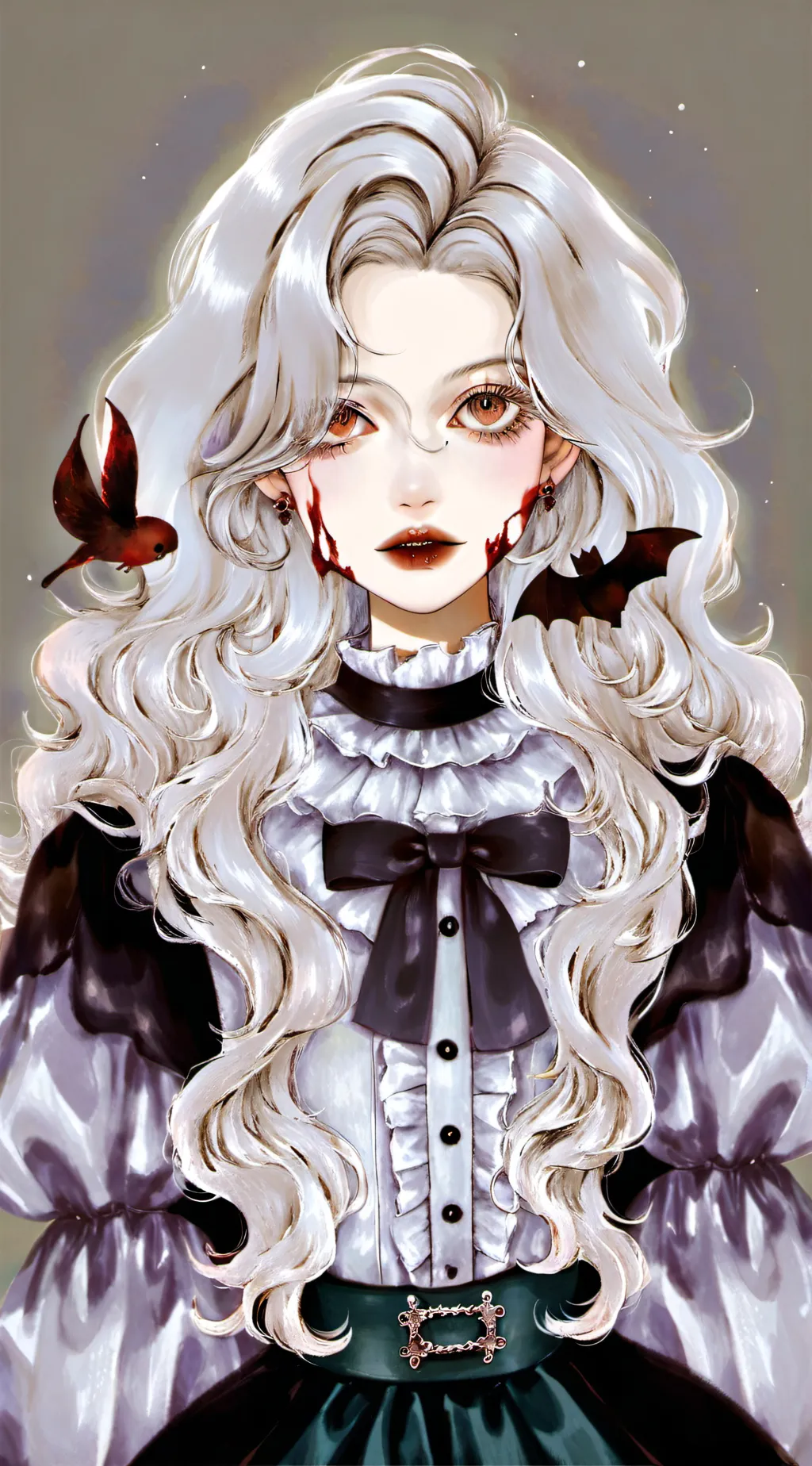 ai character: 💉Red girl💔 background