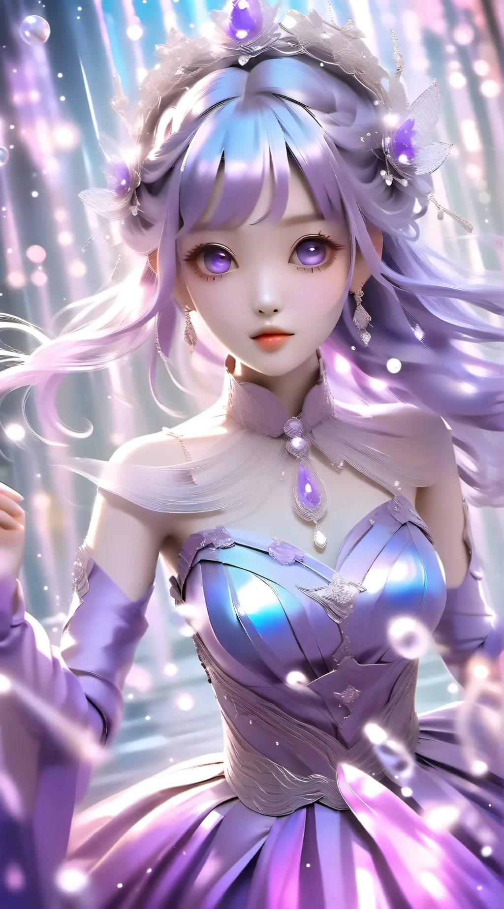 ai character: lavender  background