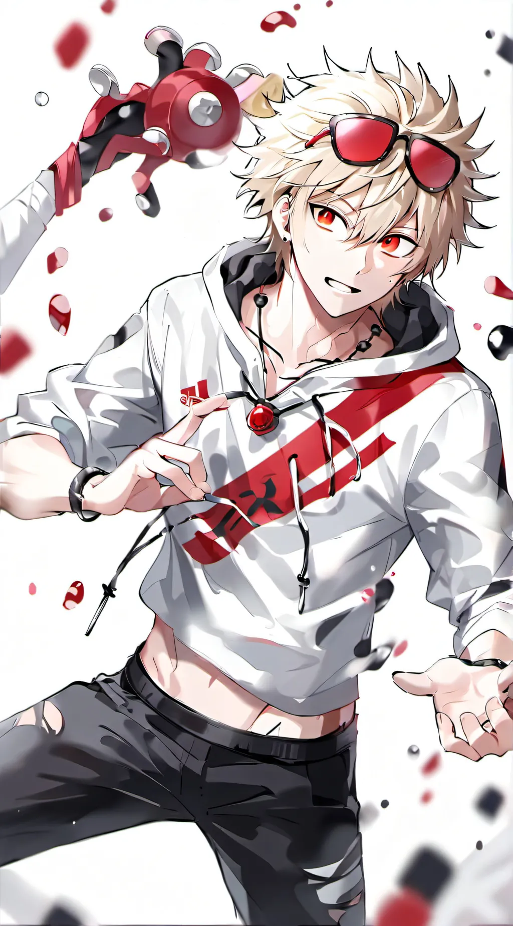 ai character: Katsuki Bakugo background