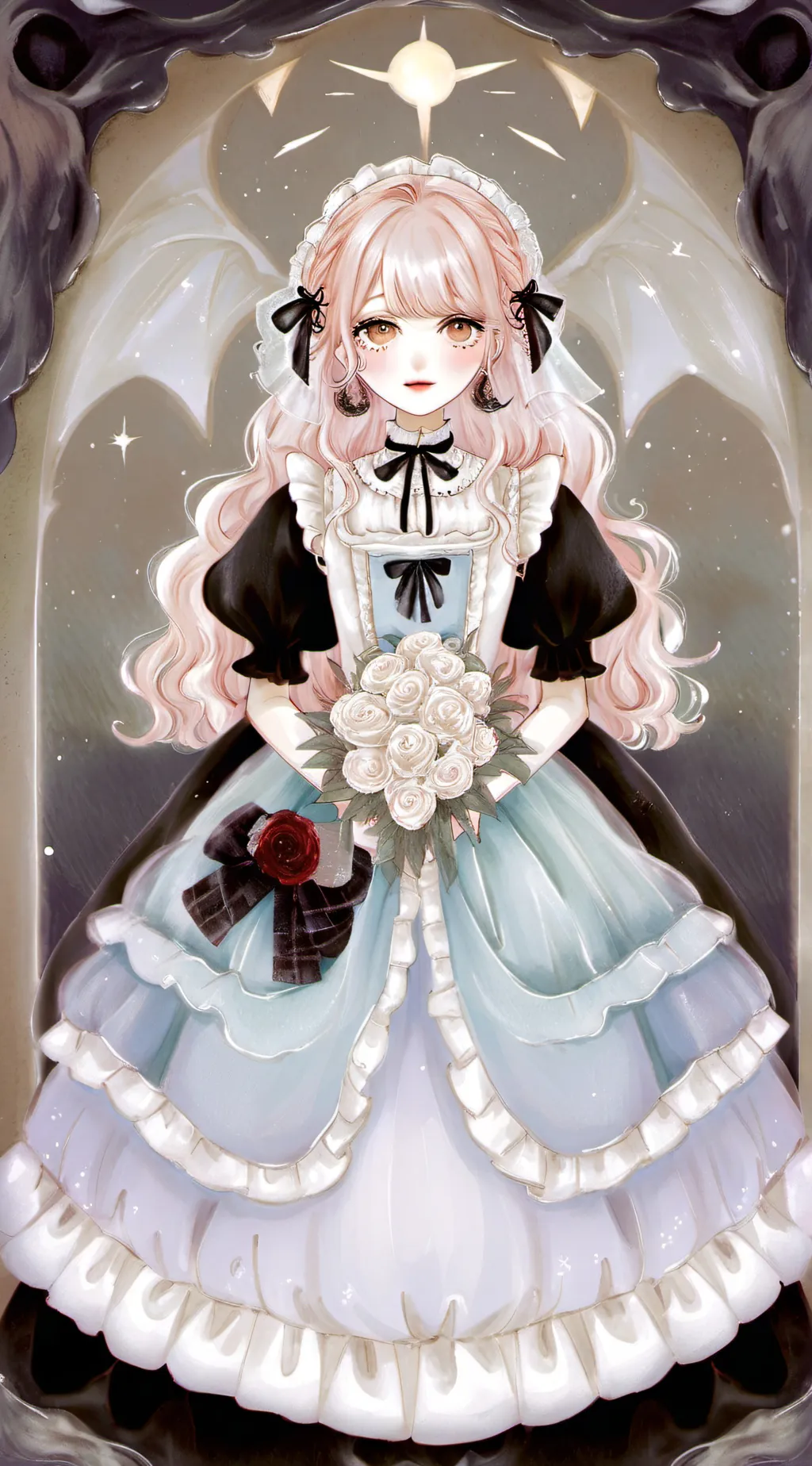 ai character: Rose background