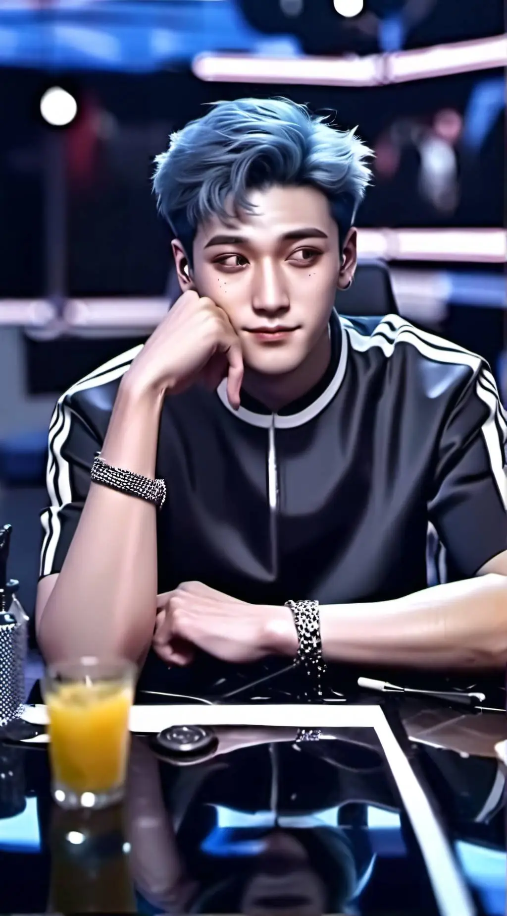 ai character: Gabi and BangChan background