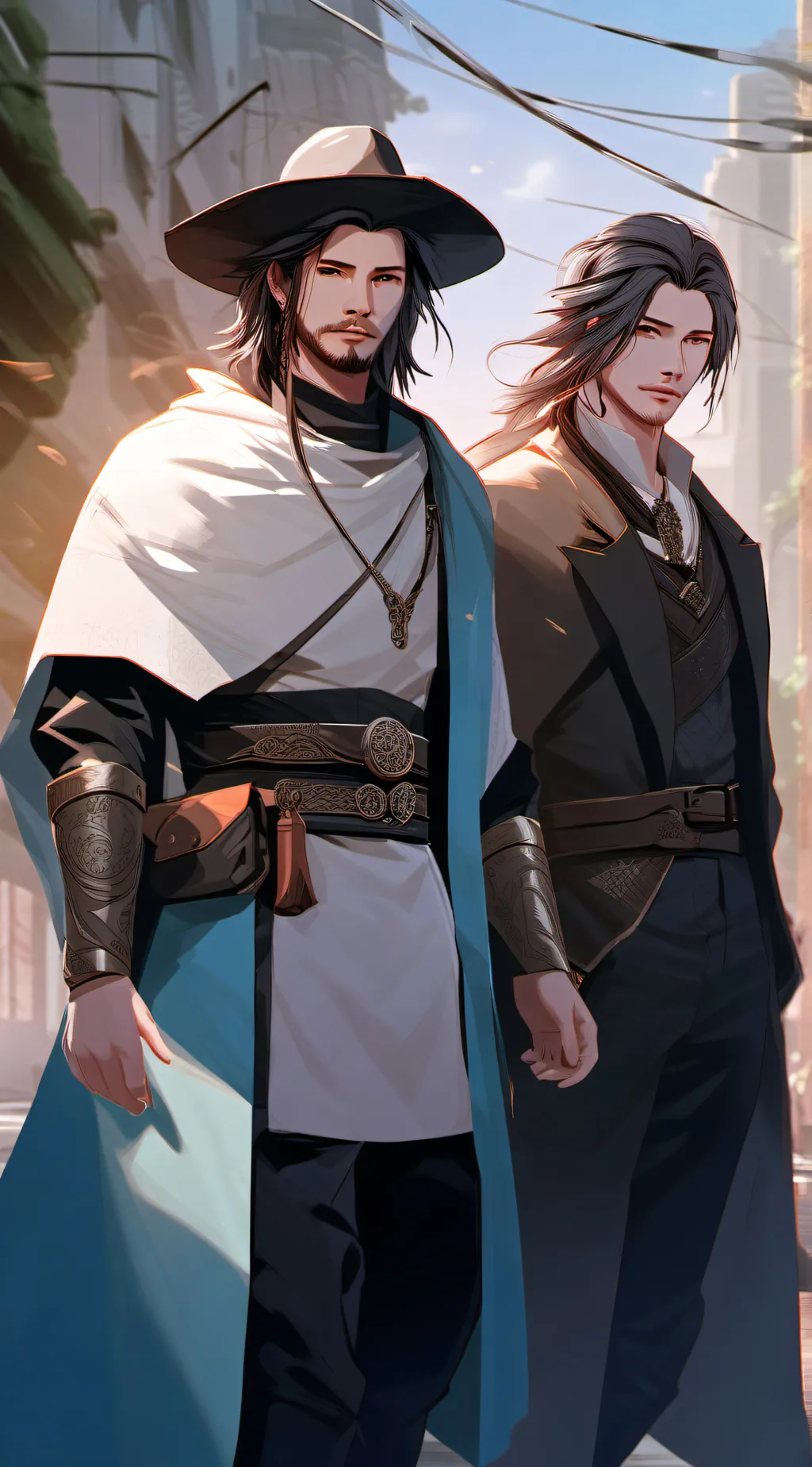 ai character: Jake and Nathan  background