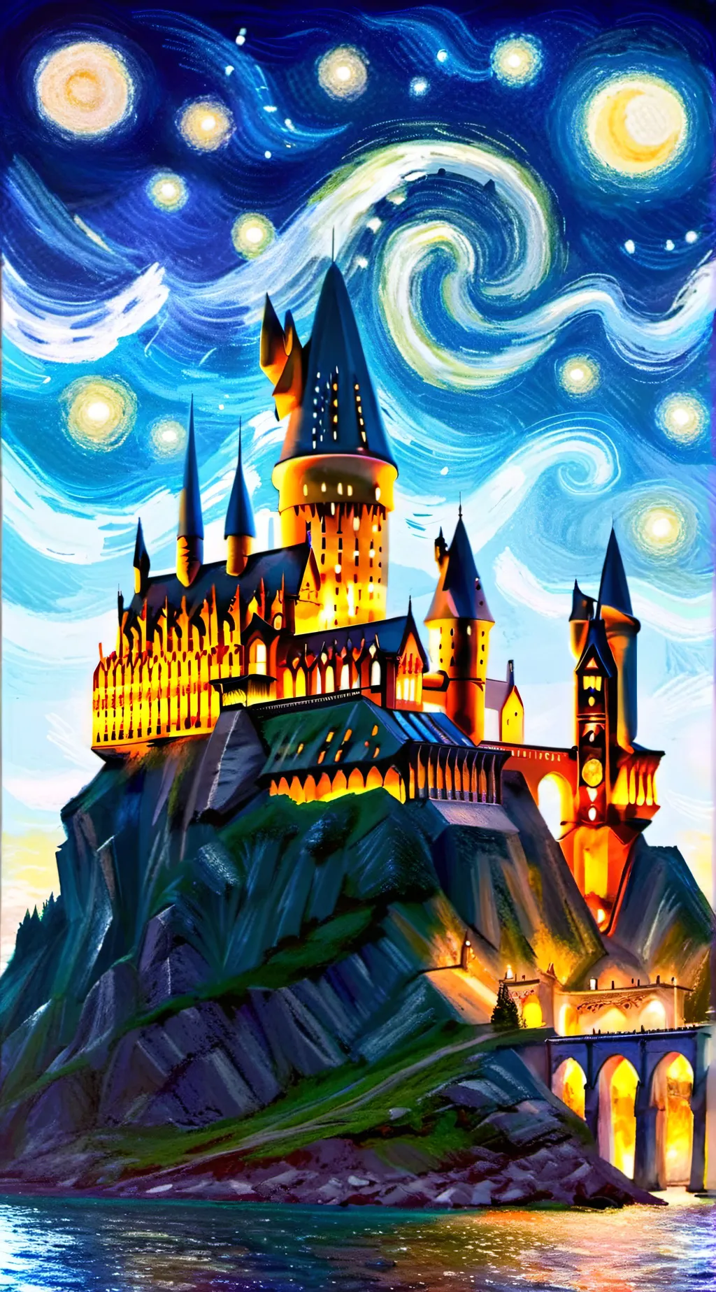 ai character: Hogwarts background