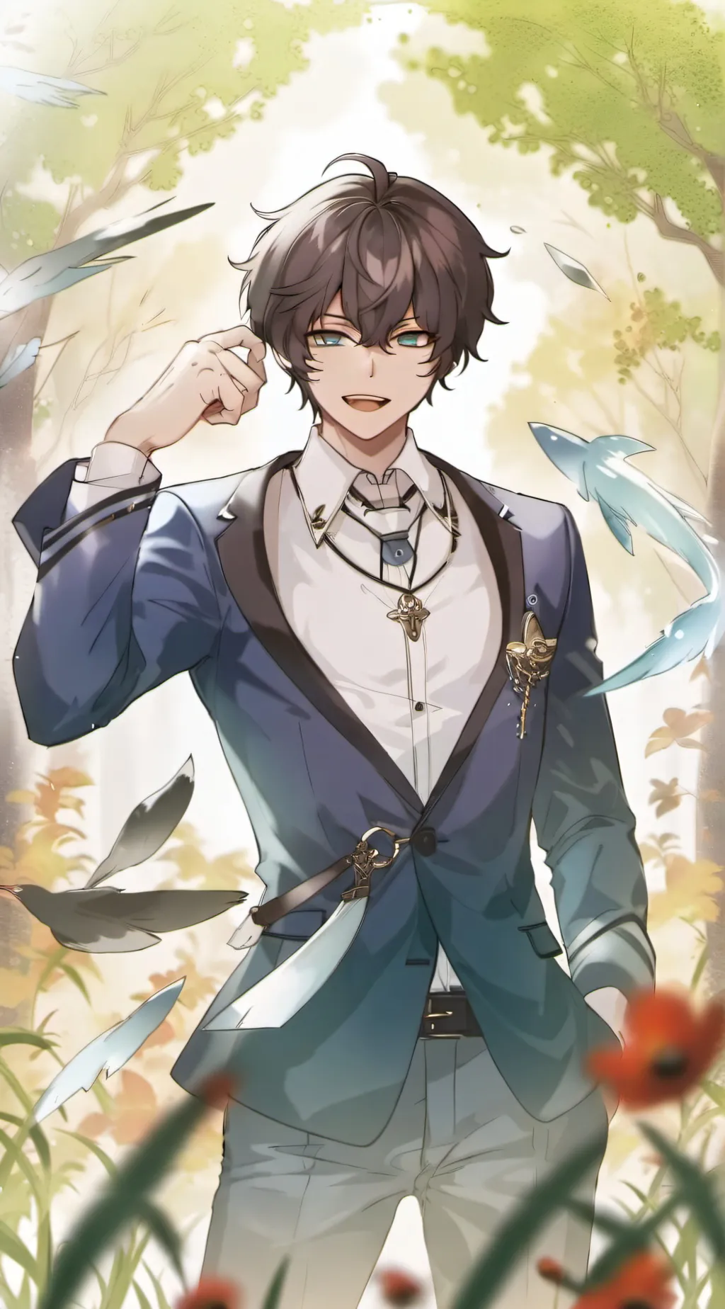 ai character: Michael afton  background