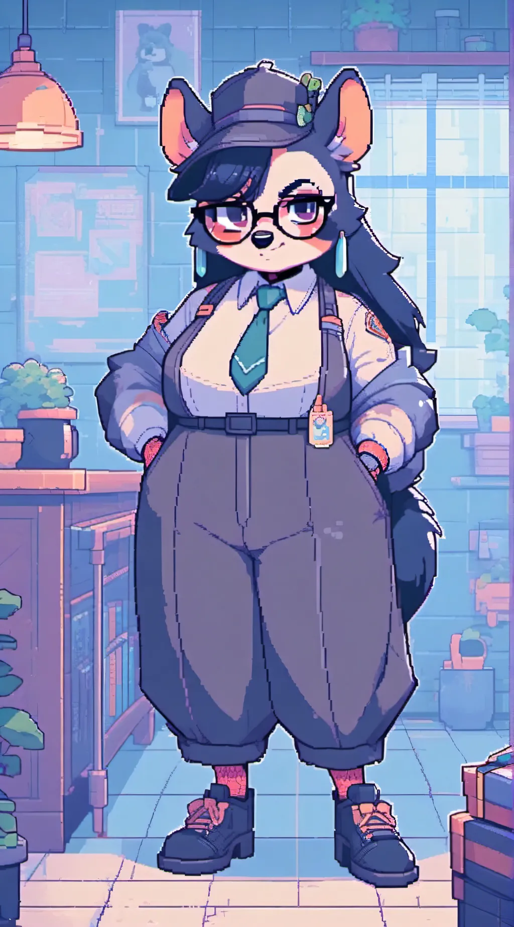 ai character: Detective Roxy background